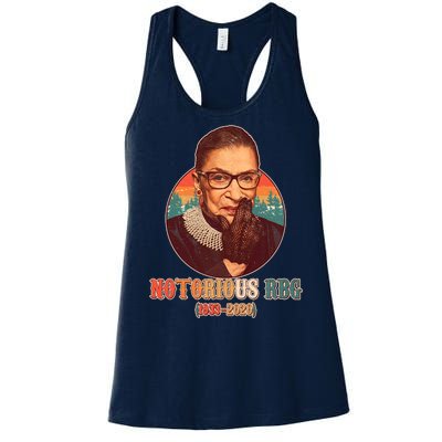 Notorious RBG 1933-2020 Ruth Bader Ginsburg Tribute Women's Racerback Tank