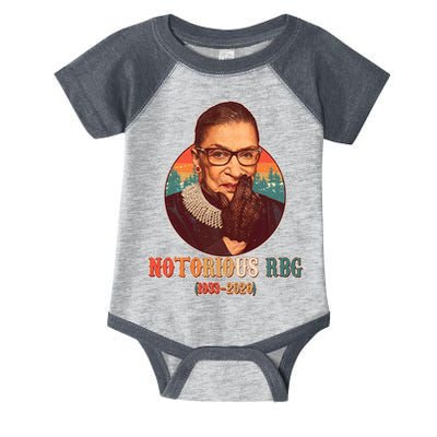 Notorious RBG 1933-2020 Ruth Bader Ginsburg Tribute Infant Baby Jersey Bodysuit