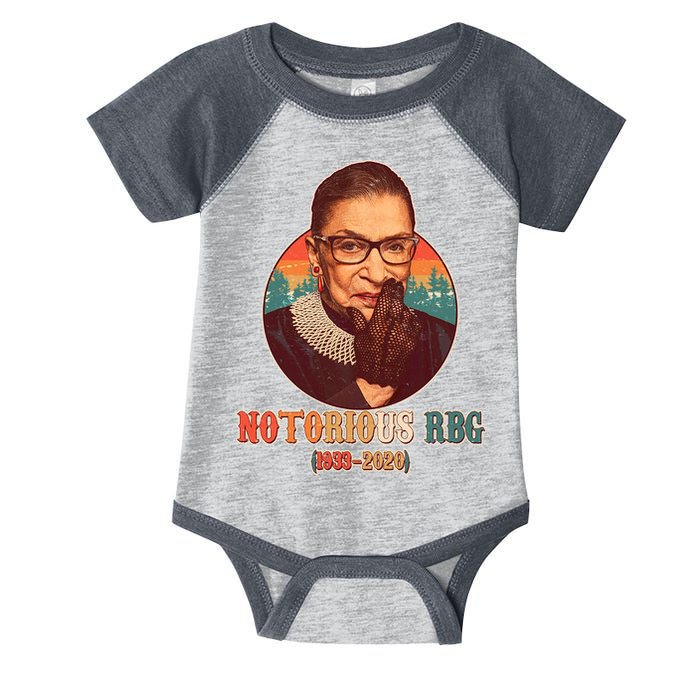 Notorious RBG 1933-2020 Ruth Bader Ginsburg Tribute Infant Baby Jersey Bodysuit