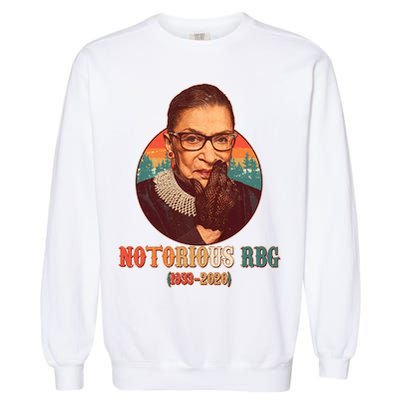 Notorious RBG 1933-2020 Ruth Bader Ginsburg Tribute Garment-Dyed Sweatshirt