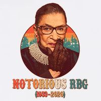 Notorious RBG 1933-2020 Ruth Bader Ginsburg Tribute Garment-Dyed Sweatshirt