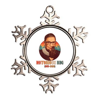 Notorious RBG 1933-2020 Ruth Bader Ginsburg Tribute Metallic Star Ornament