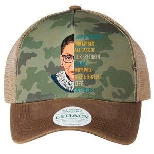 Notorious RBG Ask No Favors Quote Legacy Tie Dye Trucker Hat