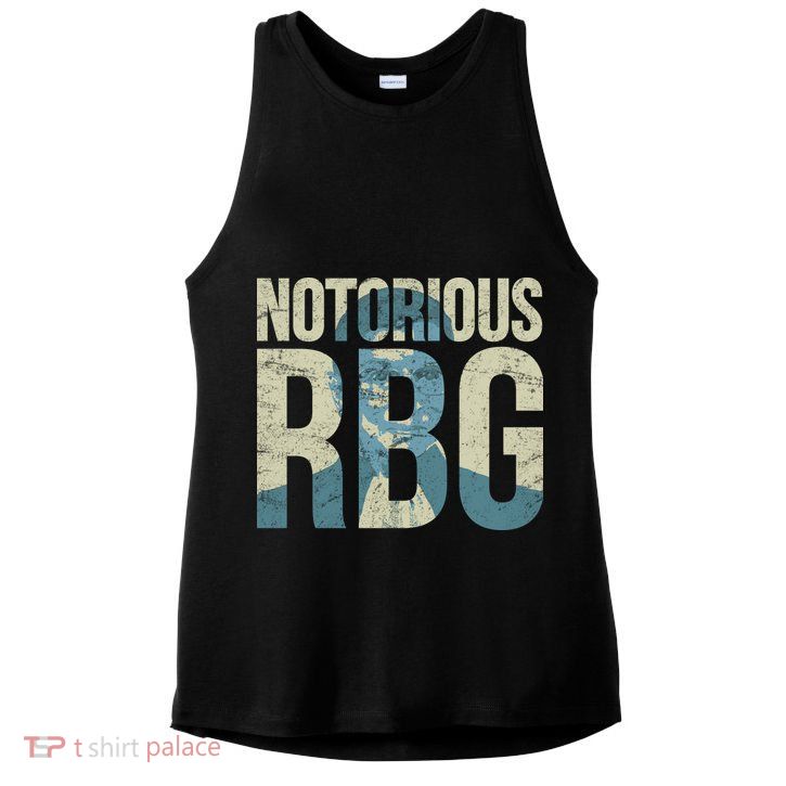 Notorious RBG Blue Logo Ladies PosiCharge Tri-Blend Wicking Tank