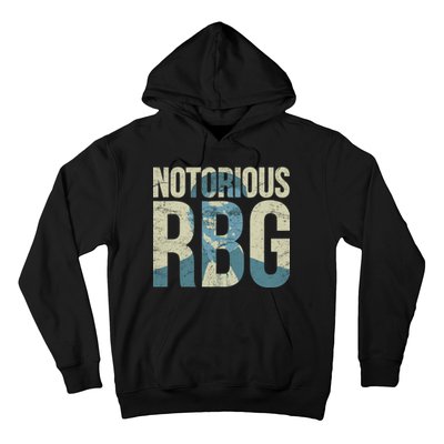 Notorious RBG Blue Logo Hoodie