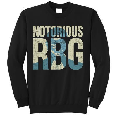 Notorious RBG Blue Logo Sweatshirt
