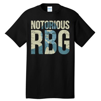 Notorious RBG Blue Logo Tall T-Shirt