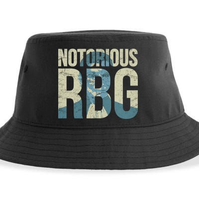 Notorious RBG Blue Logo Sustainable Bucket Hat