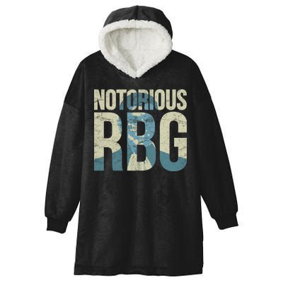 Notorious RBG Blue Logo Hooded Wearable Blanket