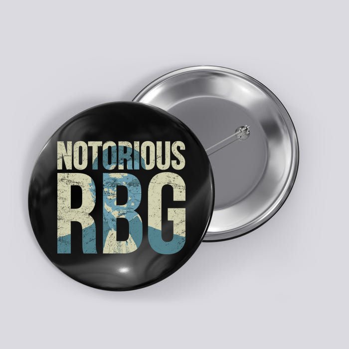 Notorious RBG Blue Logo Button