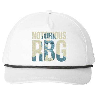 Notorious RBG Blue Logo Snapback Five-Panel Rope Hat