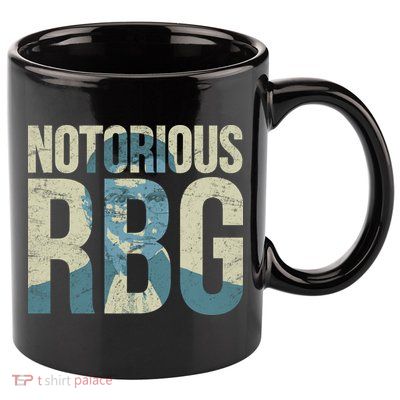 Notorious RBG Blue Logo 11oz C Handle Ceramic Mug