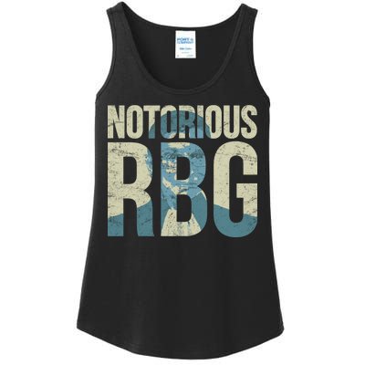 Notorious RBG Blue Logo Ladies Essential Tank