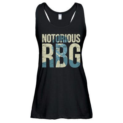 Notorious RBG Blue Logo Ladies Essential Flowy Tank