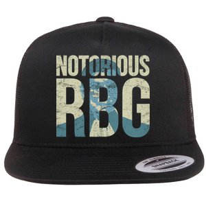 Notorious RBG Blue Logo Flat Bill Trucker Hat