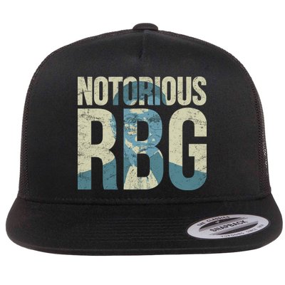 Notorious RBG Blue Logo Flat Bill Trucker Hat