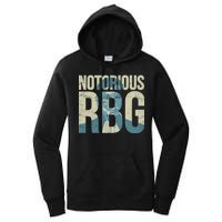 Notorious RBG Blue Logo Women's Pullover Hoodie