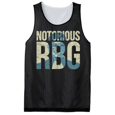 Notorious RBG Blue Logo Mesh Reversible Basketball Jersey Tank