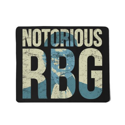 Notorious RBG Blue Logo Mousepad