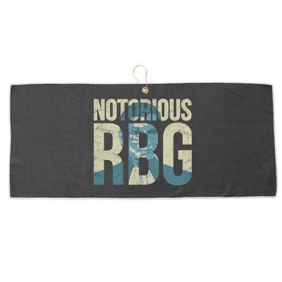 Notorious RBG Blue Logo Large Microfiber Waffle Golf Towel