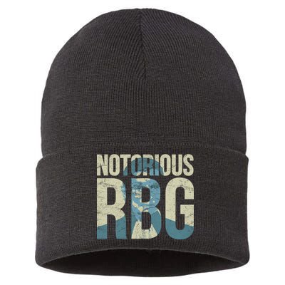 Notorious RBG Blue Logo Sustainable Knit Beanie