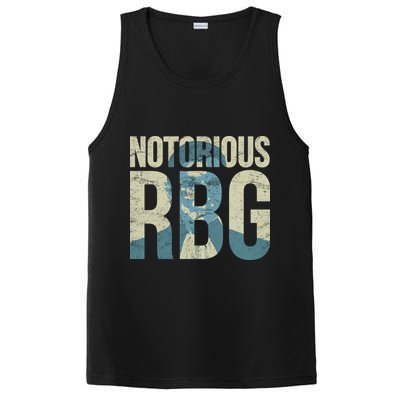 Notorious RBG Blue Logo PosiCharge Competitor Tank