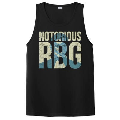 Notorious RBG Blue Logo PosiCharge Competitor Tank