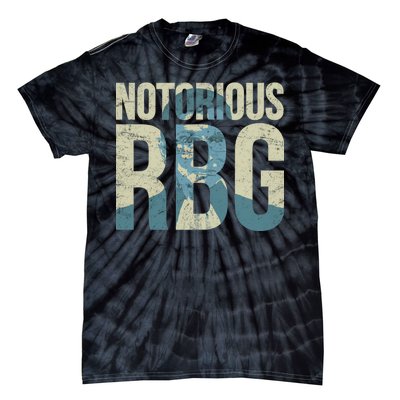 Notorious RBG Blue Logo Tie-Dye T-Shirt