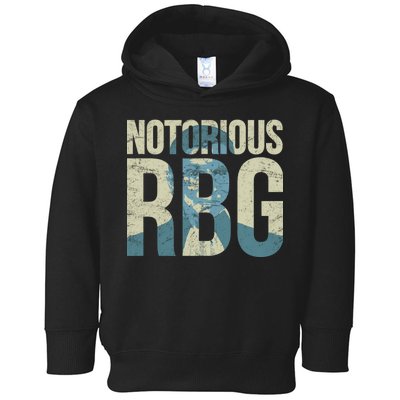 Notorious RBG Blue Logo Toddler Hoodie