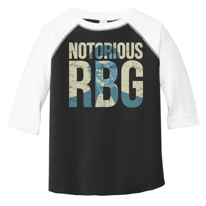 Notorious RBG Blue Logo Toddler Fine Jersey T-Shirt