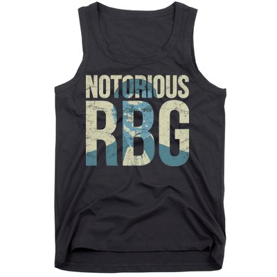 Notorious RBG Blue Logo Tank Top