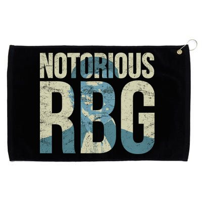 Notorious RBG Blue Logo Grommeted Golf Towel