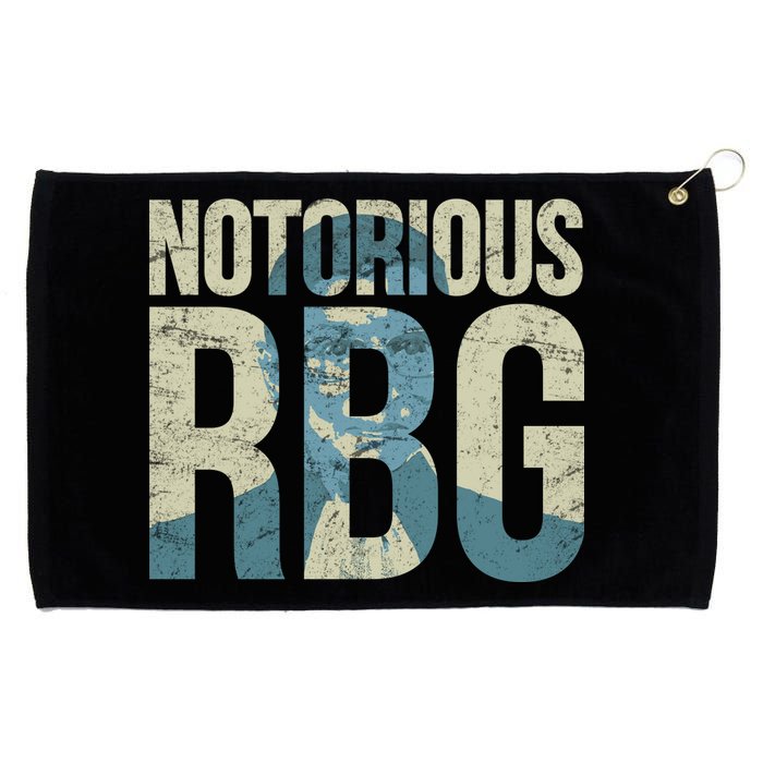 Notorious RBG Blue Logo Grommeted Golf Towel