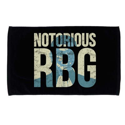 Notorious RBG Blue Logo Microfiber Hand Towel