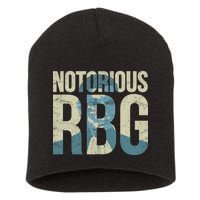 Notorious RBG Blue Logo Short Acrylic Beanie