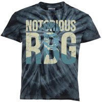 Notorious RBG Blue Logo Kids Tie-Dye T-Shirt