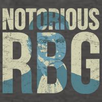 Notorious RBG Blue Logo Vector Backpack