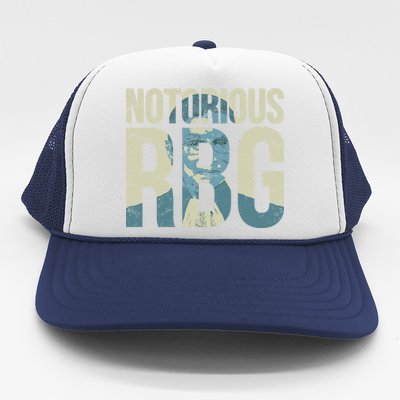 Notorious RBG Blue Logo Trucker Hat