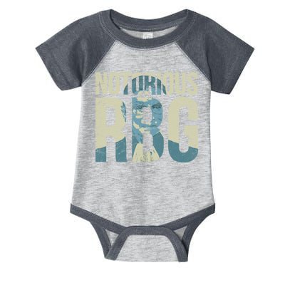 Notorious RBG Blue Logo Infant Baby Jersey Bodysuit