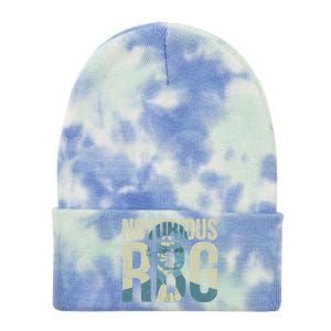 Notorious RBG Blue Logo Tie Dye 12in Knit Beanie