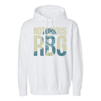 Notorious RBG Blue Logo Garment-Dyed Fleece Hoodie