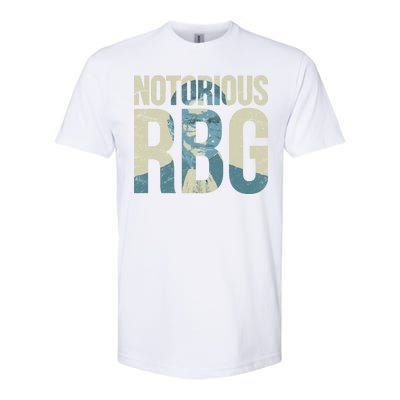 Notorious RBG Blue Logo Softstyle CVC T-Shirt