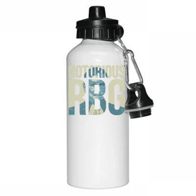 Notorious RBG Blue Logo Aluminum Water Bottle