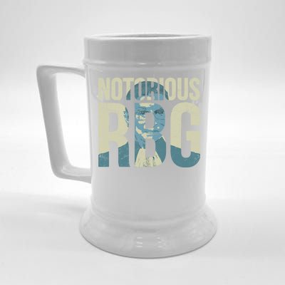 Notorious RBG Blue Logo Beer Stein