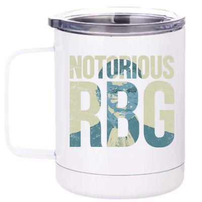 Notorious RBG Blue Logo 12 oz Stainless Steel Tumbler Cup