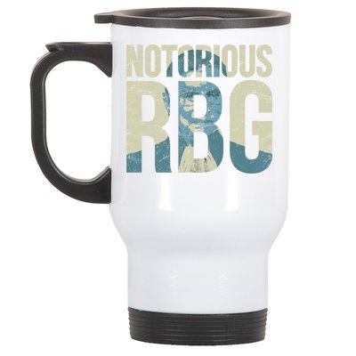 Notorious RBG Blue Logo Stainless Steel Travel Mug