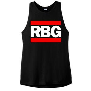 Notorious RBG Box Logo Ladies PosiCharge Tri-Blend Wicking Tank