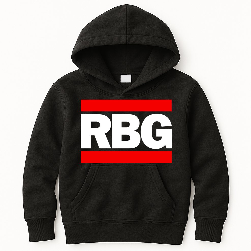 Notorious RBG Box Logo Kids Hoodie