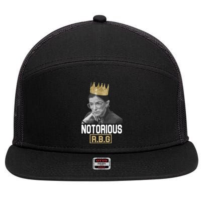 Notorious RBG Classic Ruth Crown 7 Panel Mesh Trucker Snapback Hat