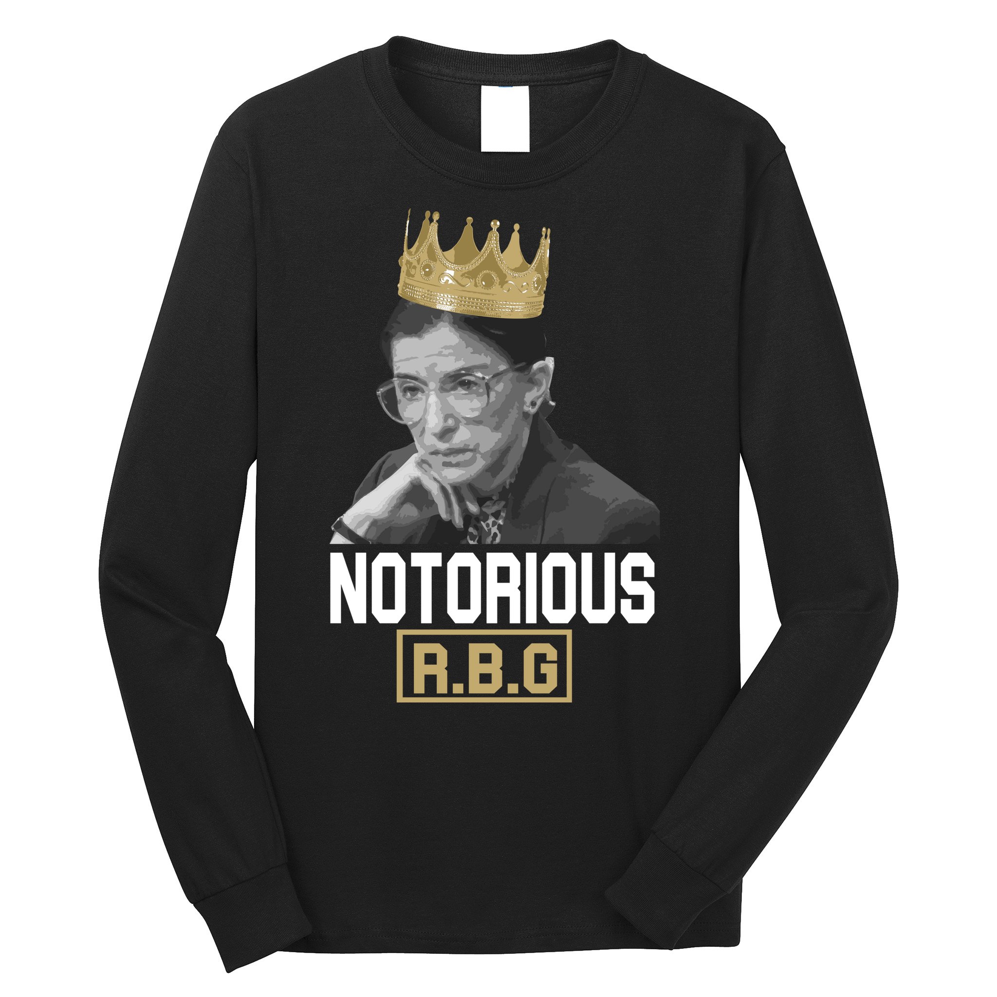 Notorious RBG Classic Ruth Crown Long Sleeve Shirt